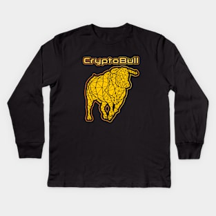 Crypto Bull - Bitcoin Kids Long Sleeve T-Shirt